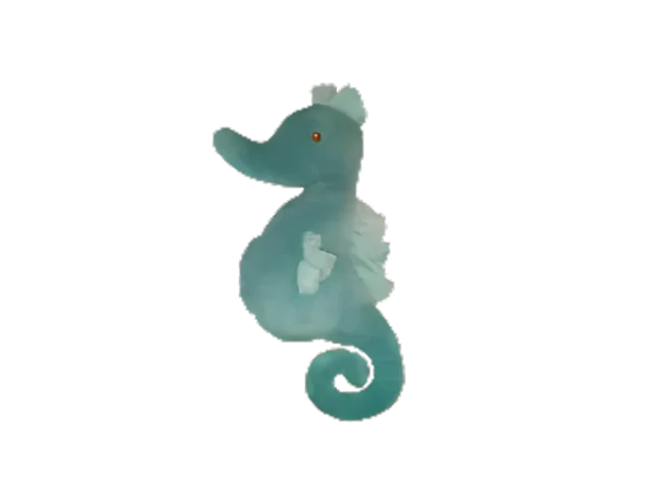 Peluche hippocampe bleu