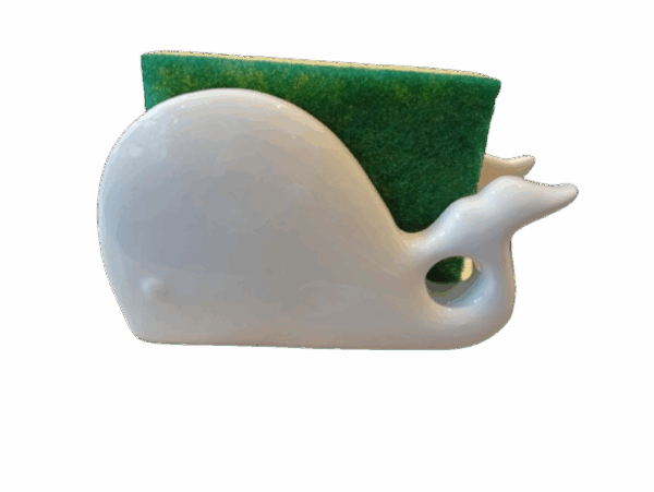 Porte éponge baleine