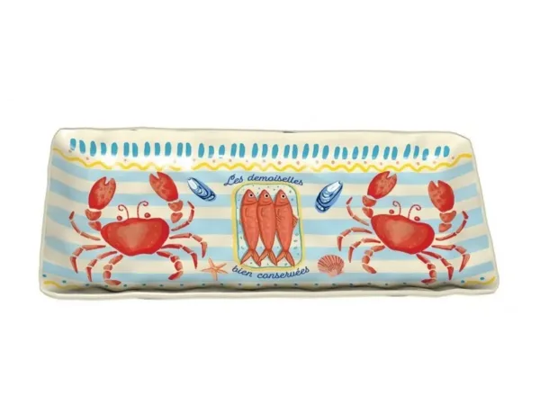 Coupelle rectangulaire crabe