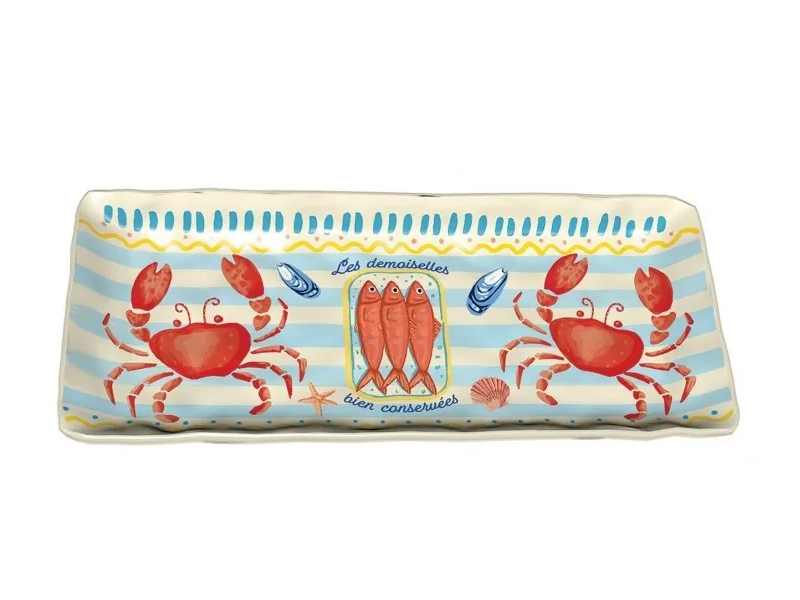 Coupelle rectangulaire crabe