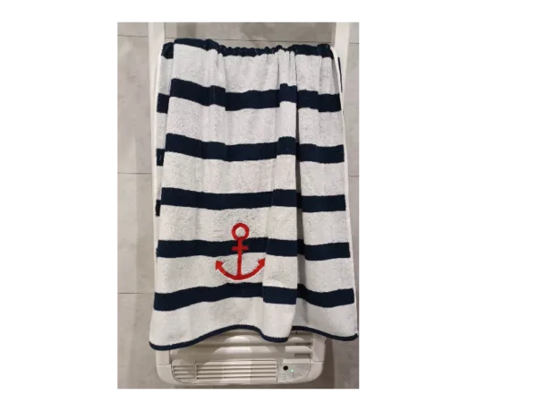 Drap de bain marinière